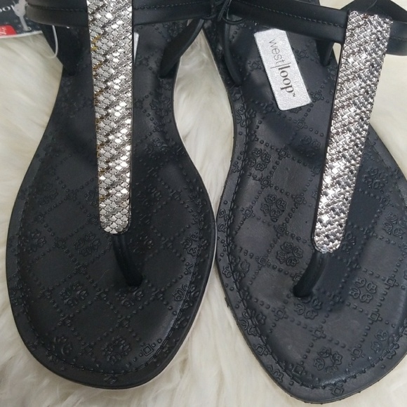 Bling T-strap Sandals - Picture 4 of 7